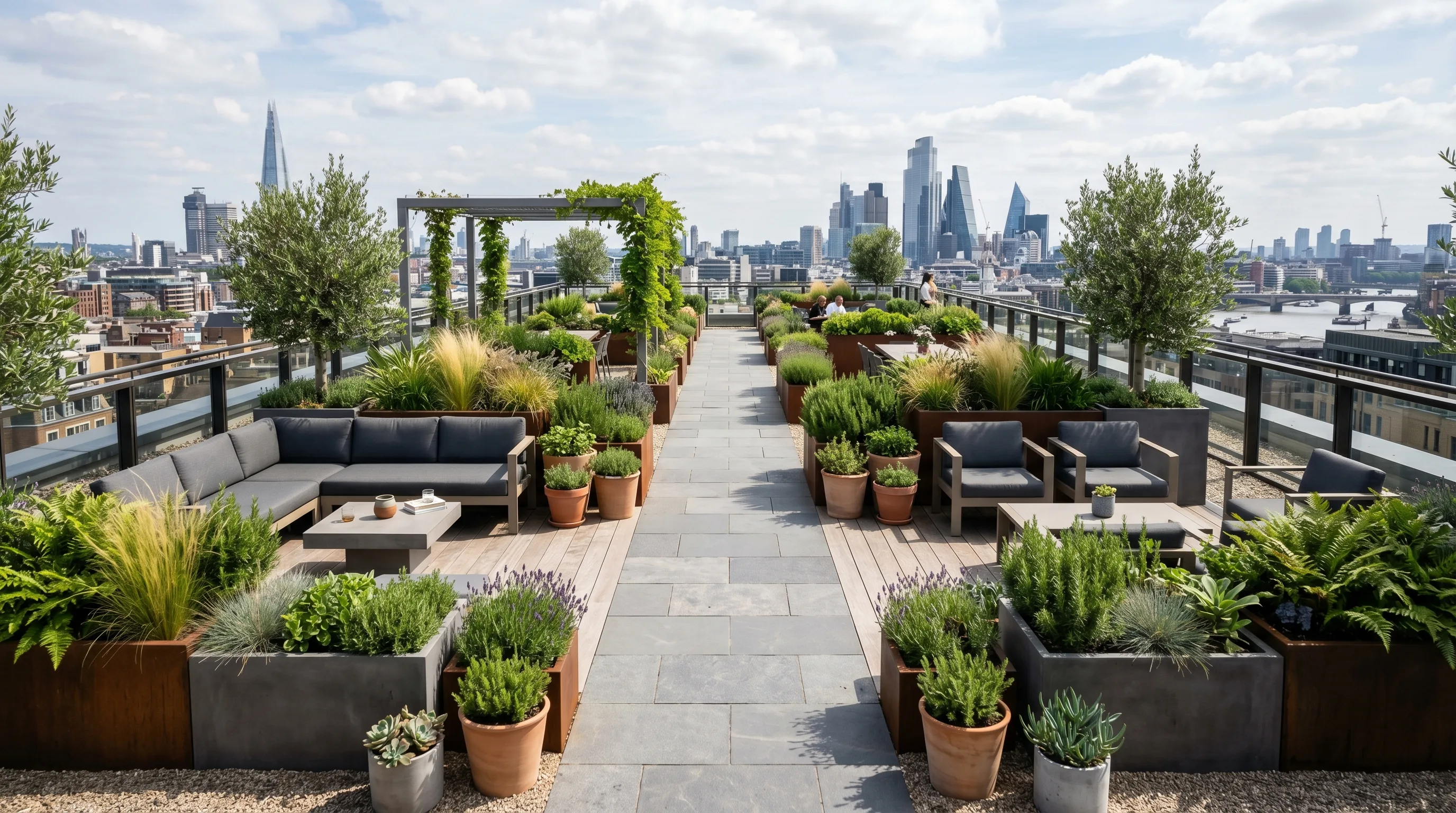 Open Space With Repeated Materials